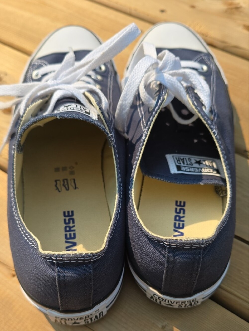 Converse Chuck Taylor All Star Low Top Navy Blue Mens 10 Womens 12 - Picture 5 of 7
